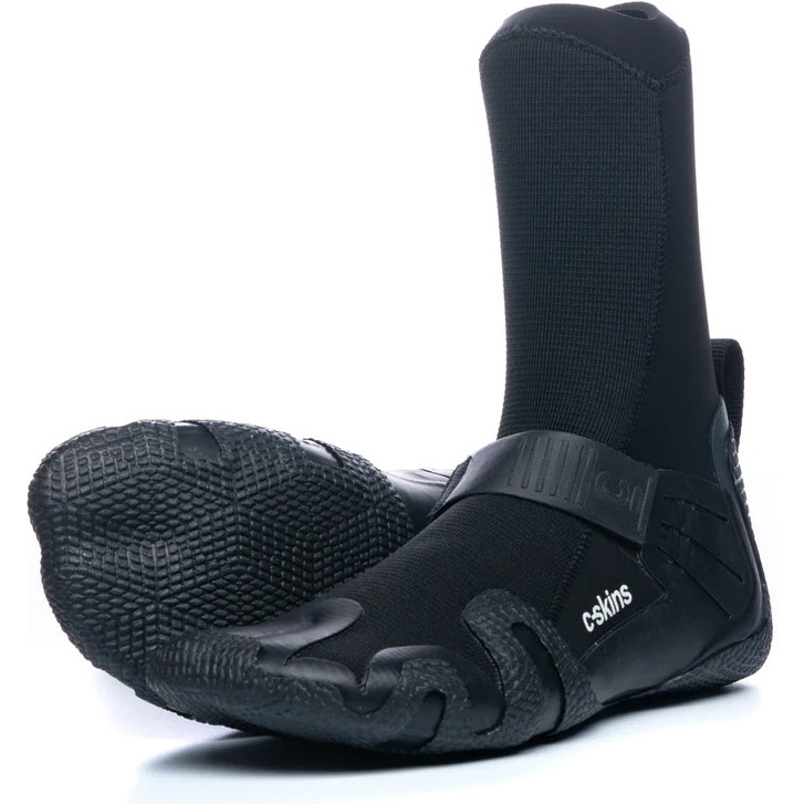 2026 C-Skins Wired 5mm Hidden Split Toe Neoprenstøvler C-BOWI5HST - Black